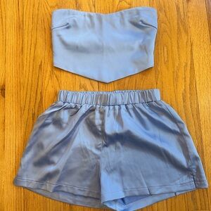 Tiger Mist Blue Women's Shorts Set